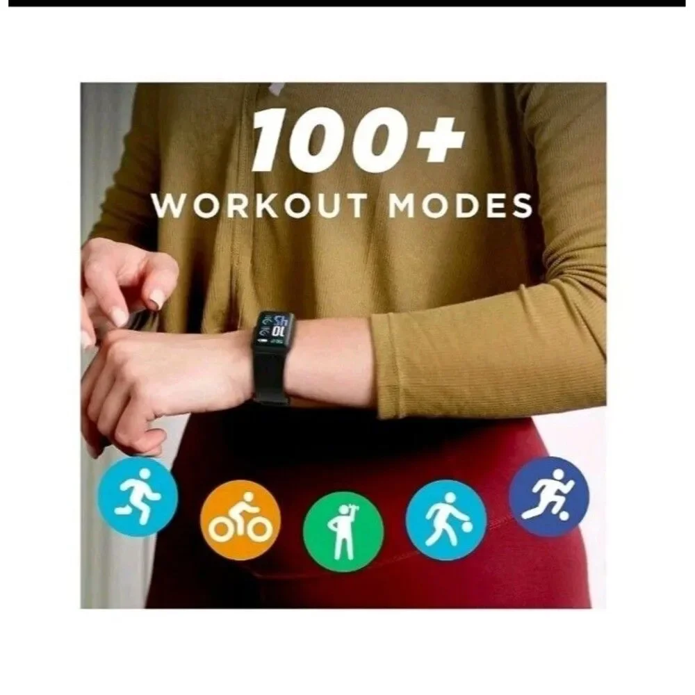 NEW iTouch Wearables Active 4 Unisex Black Watch/Fitness Tracker TC4S01-G02